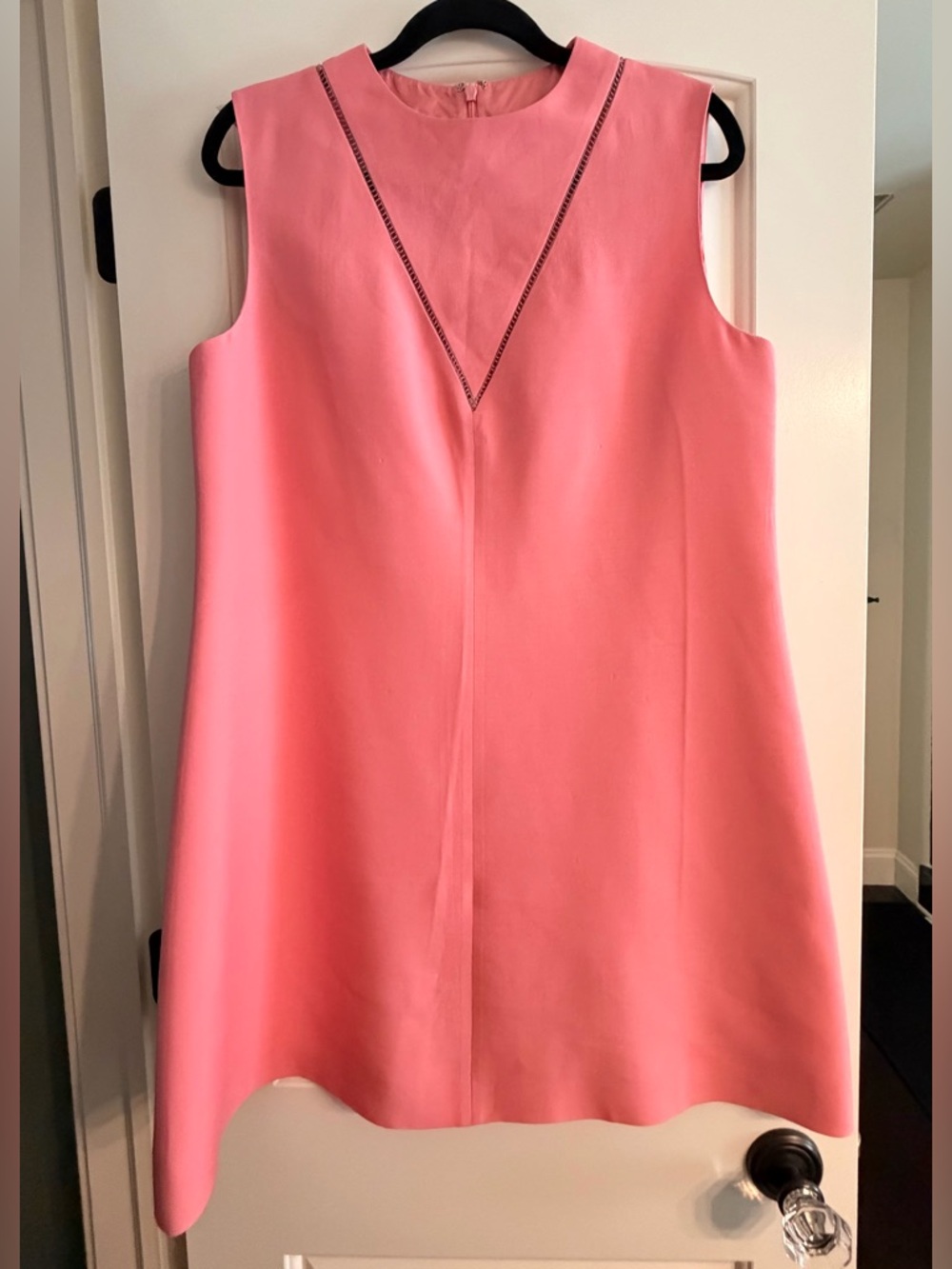 Valentino Crew Neck Pink Mini Dress